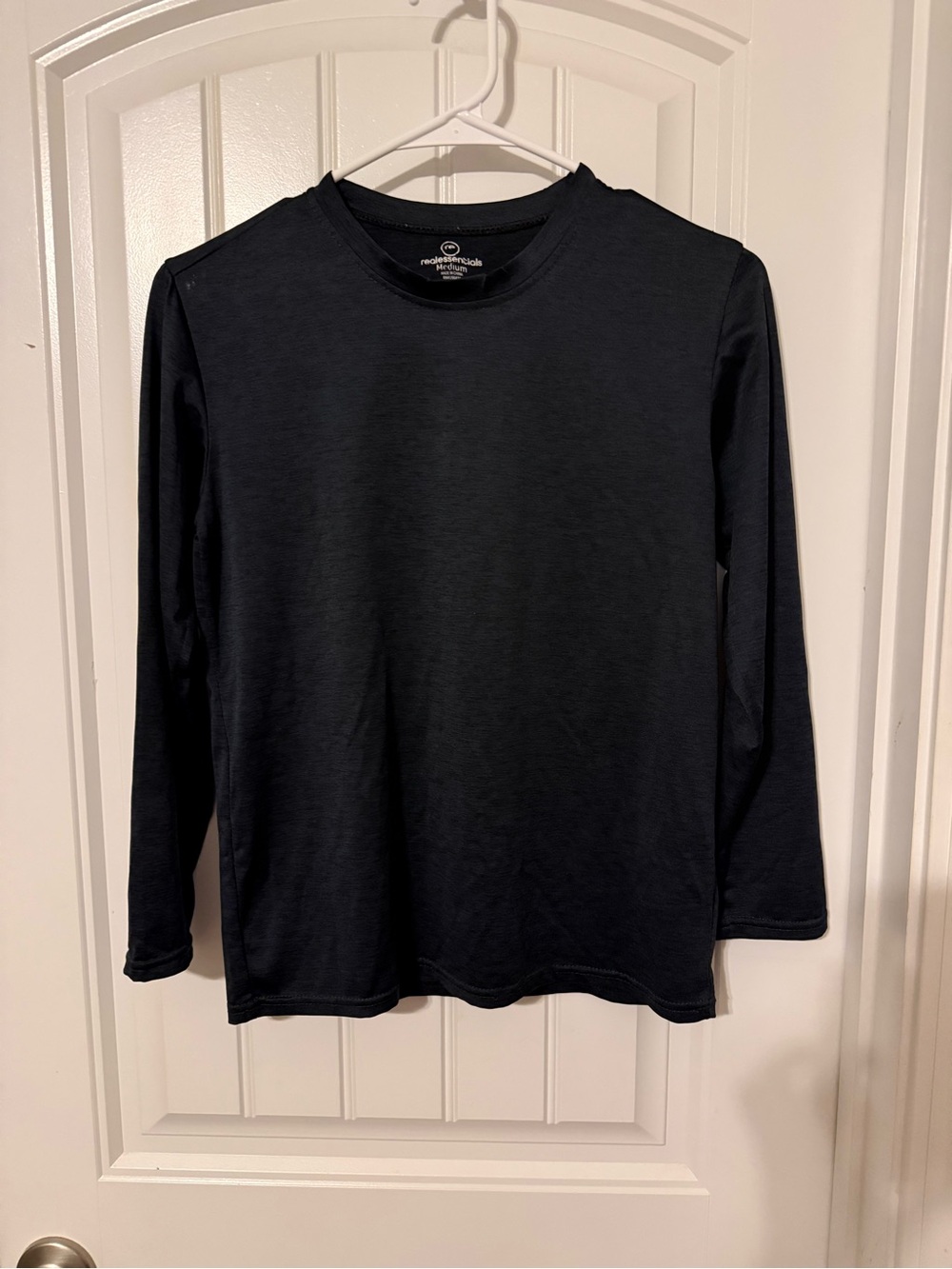 Real Essentials Black Long Sleeve Athletic Tee